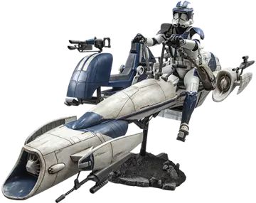 Hot Toys Star Wars Heavy Weapons Clone Trooper and Barc Speeder With Sidecar