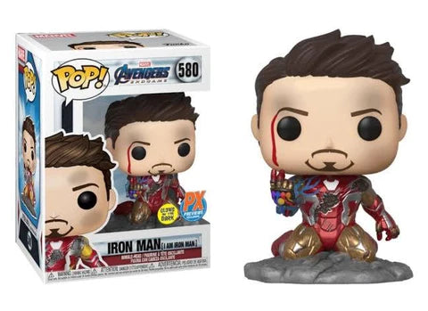 Funko Pop Marvel Iron Man 580 Avengers EndGame Glow Exclusivo PX