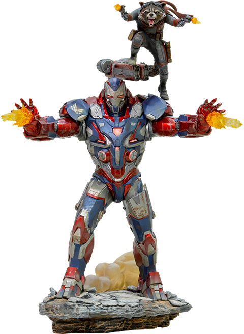 Iron Studios: Avengers Endgame - Iron Patriot & Rocket