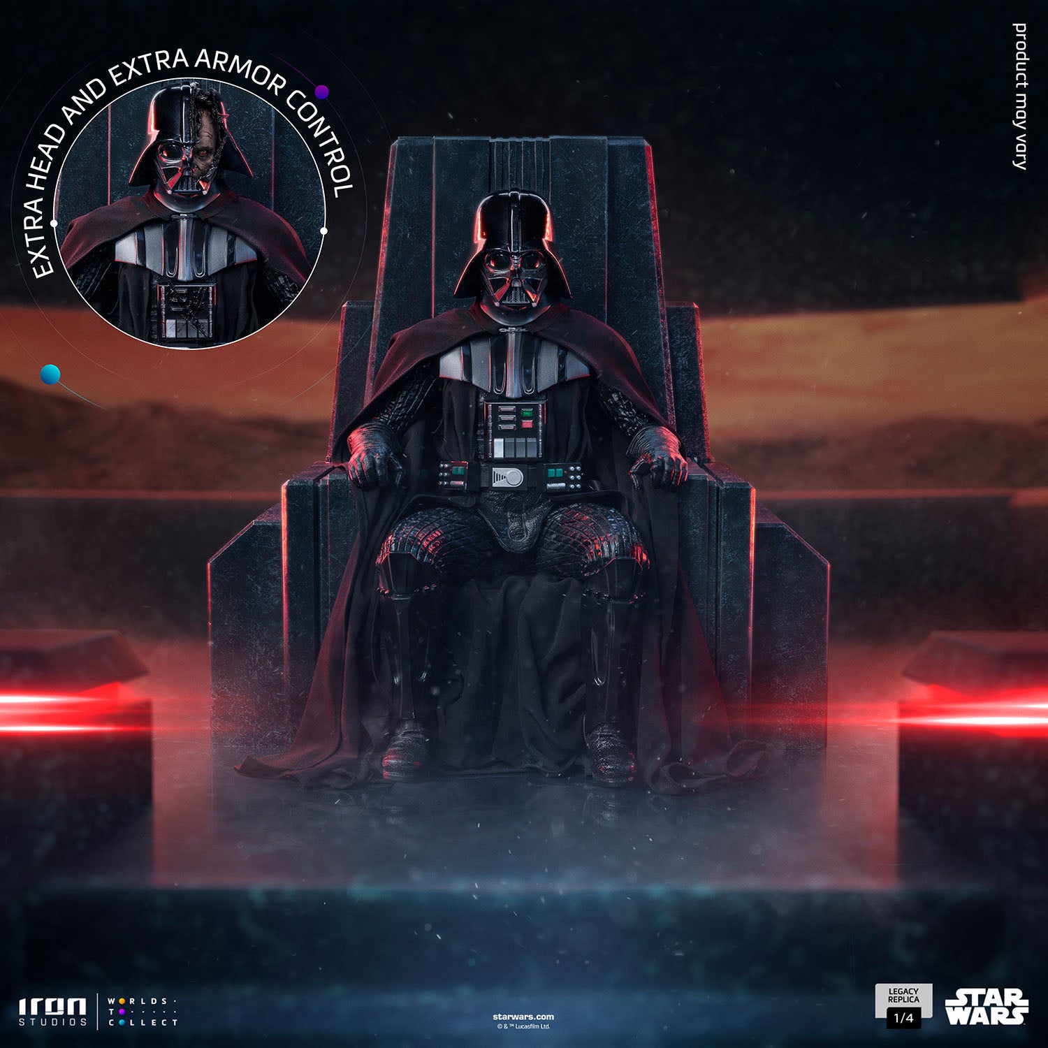 Iron Studios Star Wars Darth Vader On Throne