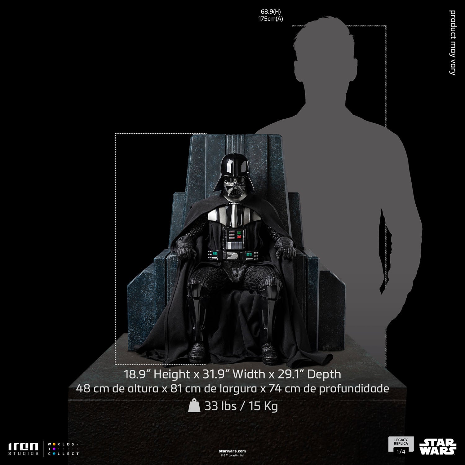 Iron Studios Star Wars Darth Vader On Throne