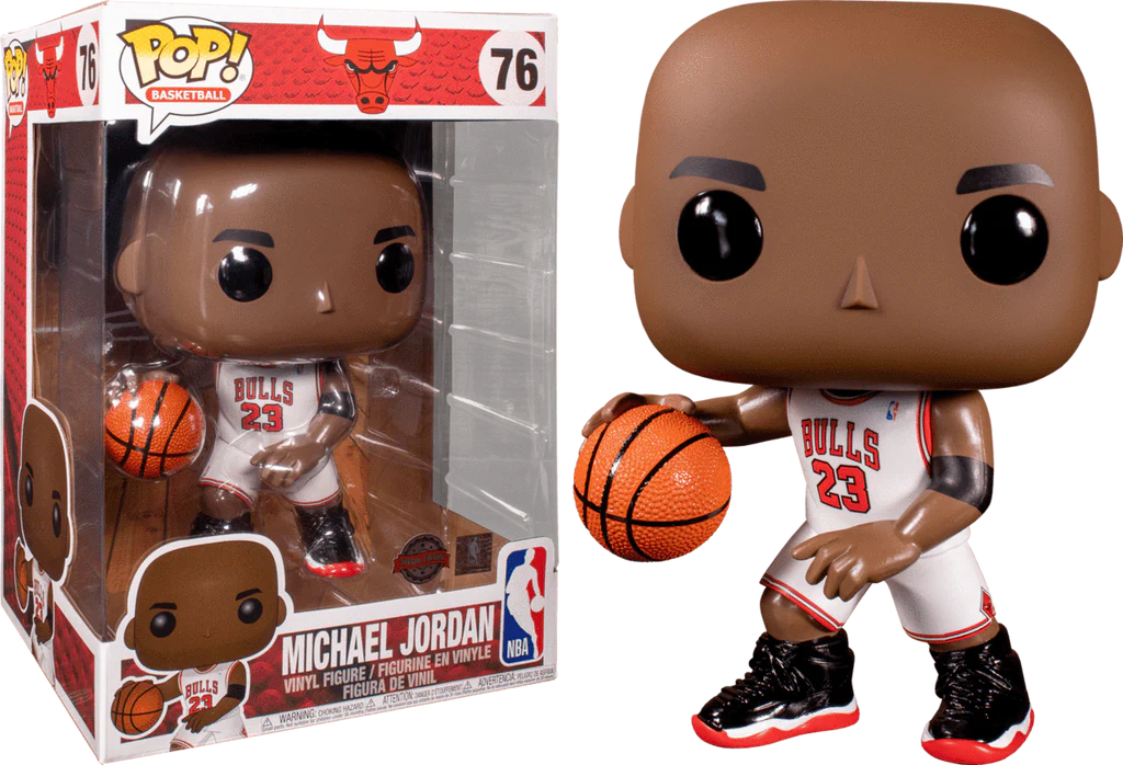 DESCUENTOS Funko NBA Chicago Bulls MichaeL Jordan White 10 Inch 76 (Caja Dañada)