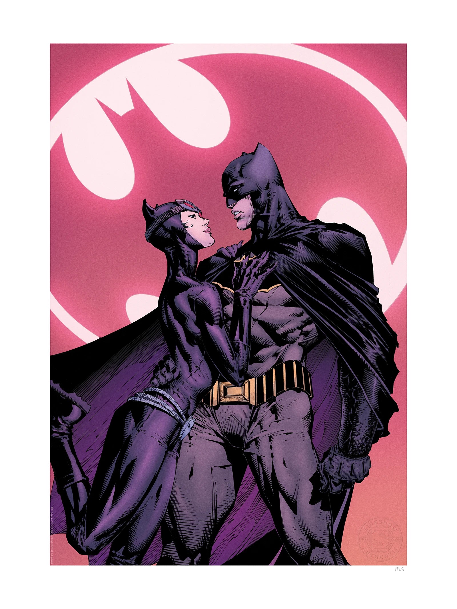 Art Print DC The Bat And The Cat
