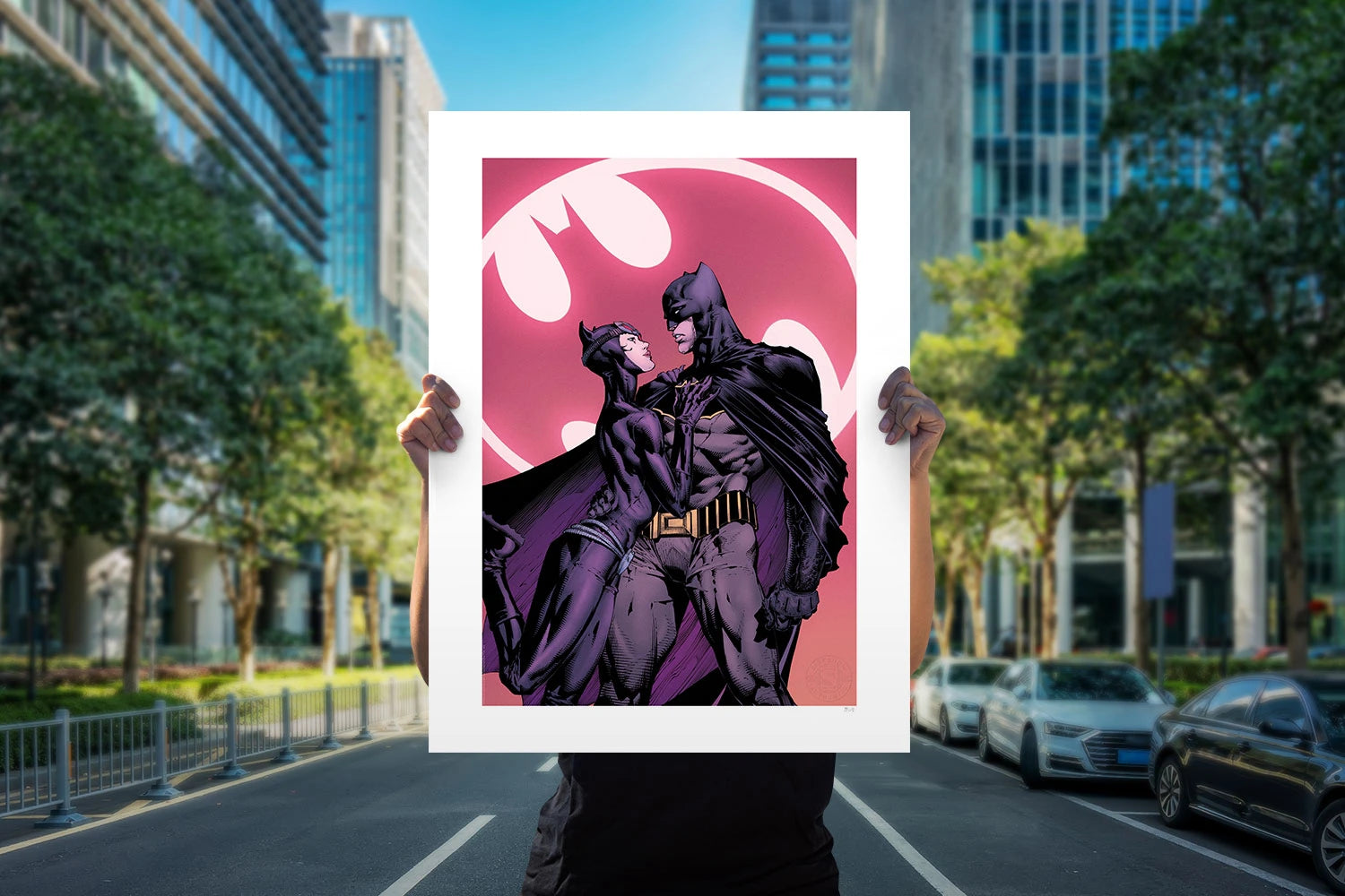 Art Print DC The Bat And The Cat