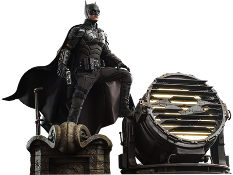 Hot Toys The Batman Batman and Bat Signal