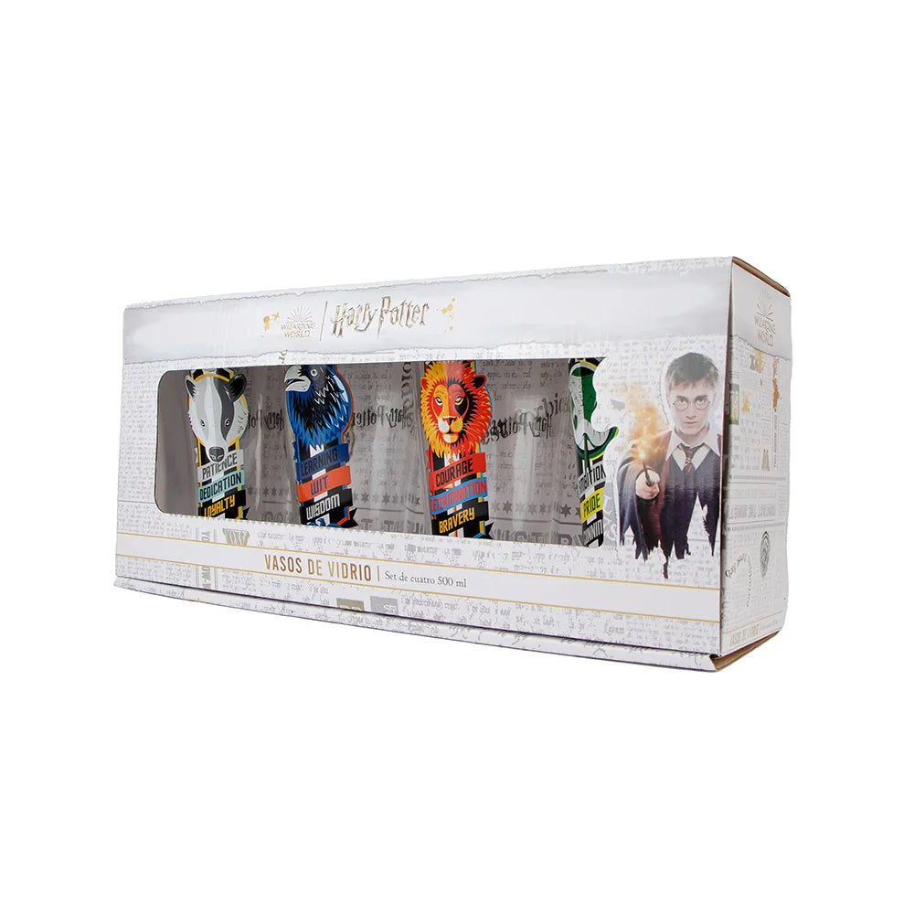 Vasos Harry Potter Casas Hogwarts 4 Pack Limited Edition Geek