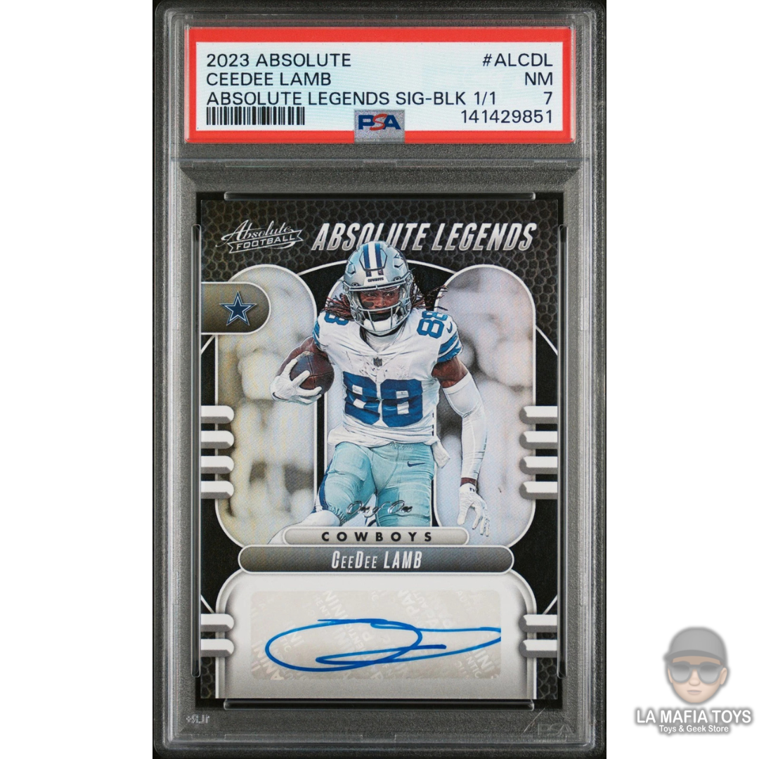 Panini Absolute Legends Ceedee Lamb 1/1 Signatures Black Psa 7 Auto 2023