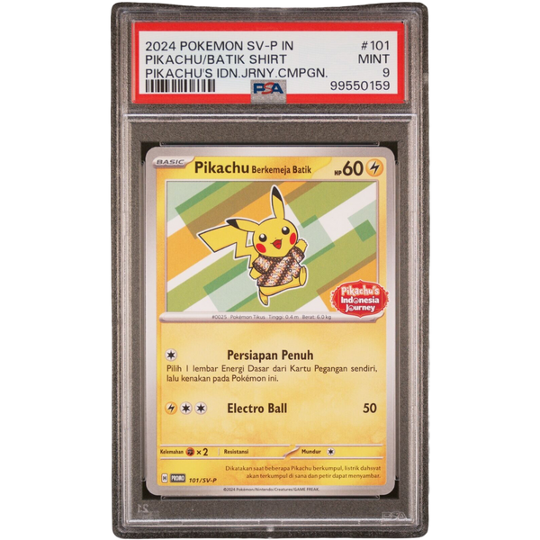 2024 Pokemon SV In 101 Pikachu Batk Shirt PSA 9