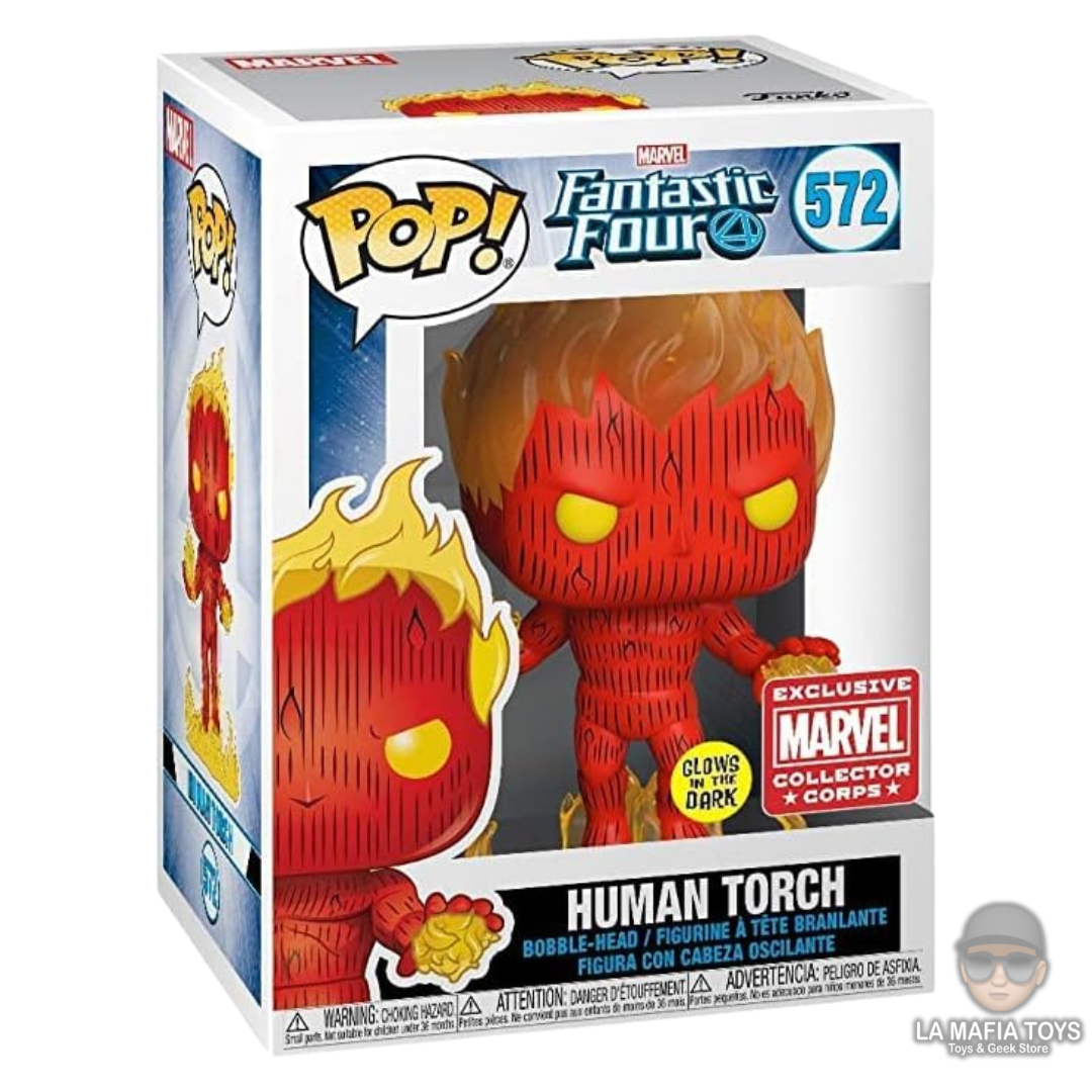 Funko Human Torch 572 Collector Corps Fantastic Four