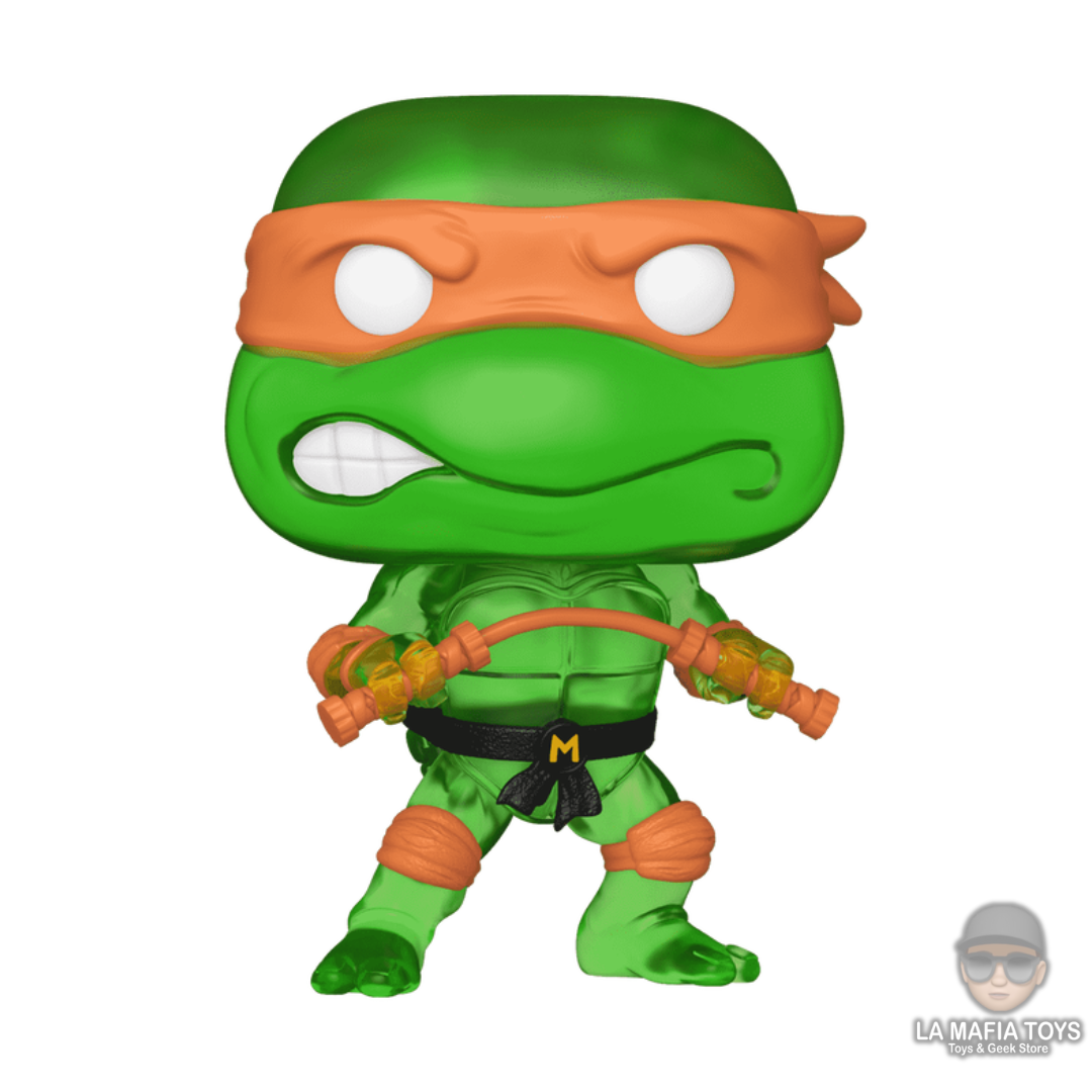 Funko Michelangelo 1701 Exclusive Translucent Green Tortugas Ninja