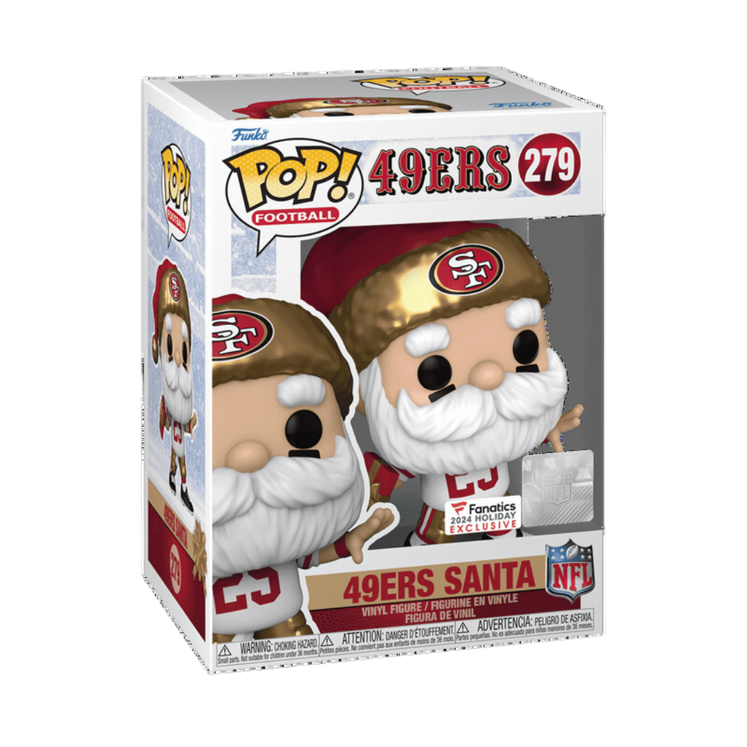 Funko Pop NFL Santa 49ers San Francisco Fanatics Exclusivo