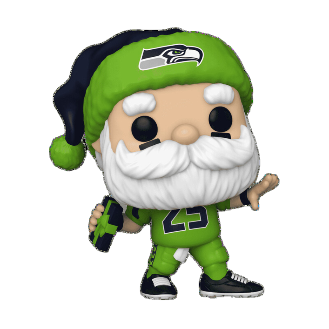 Funko Pop NFL Santa Seahawks Seattle Fanatics Exclusivo