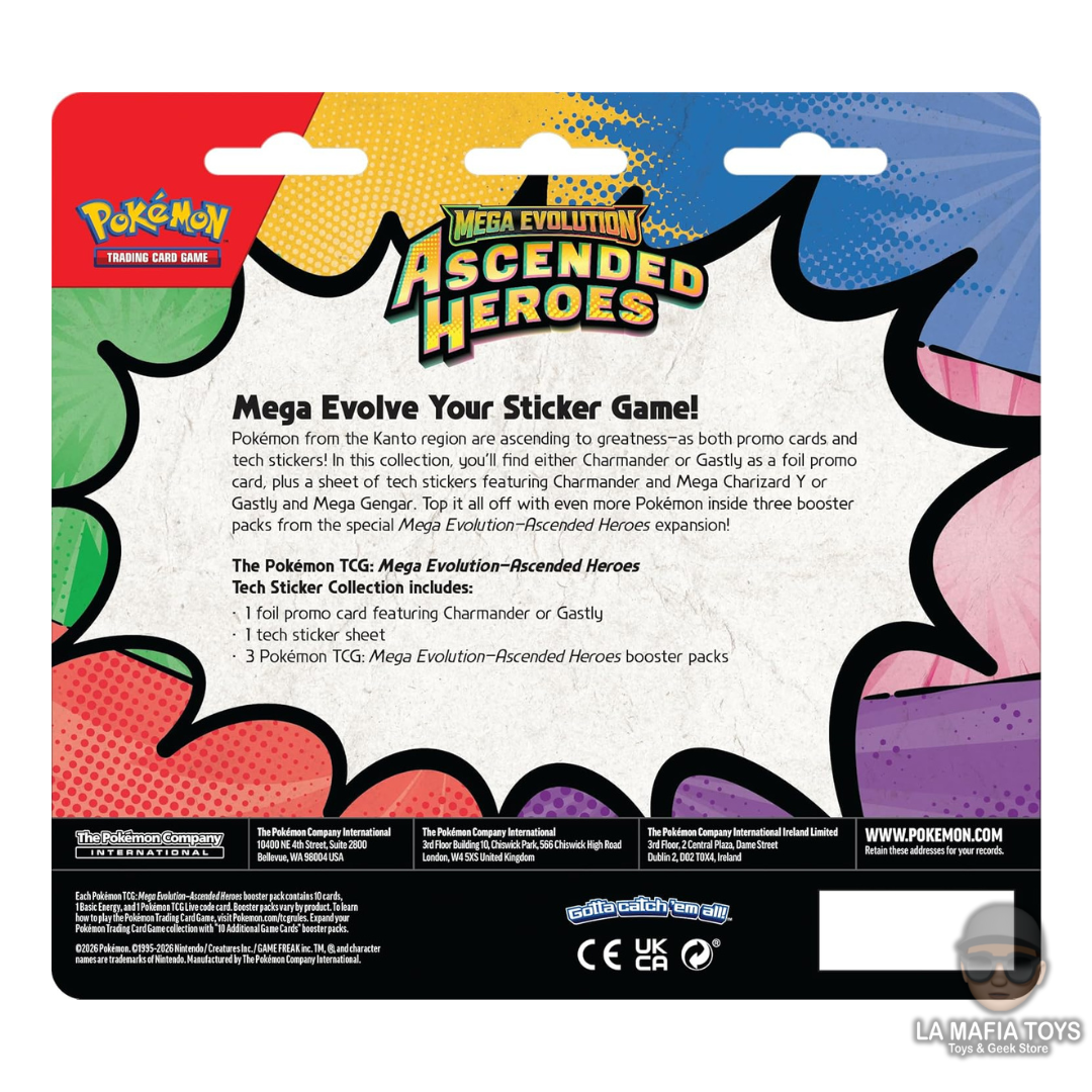 Pokemon Tcg Ascended Heroes Tech Sticker Charmander Ingles