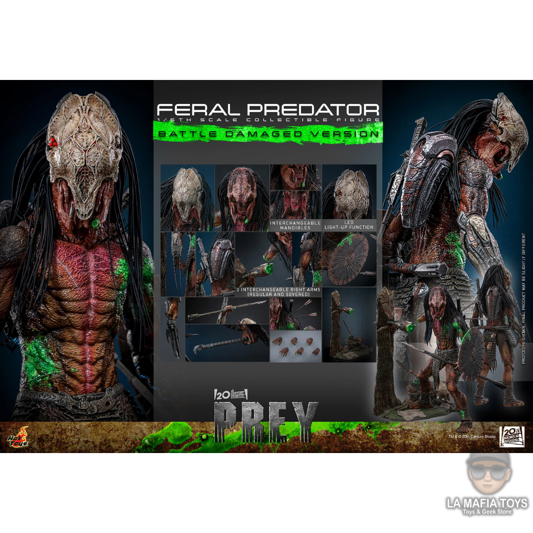 Hot Toys Feral Predator (Battle Damaged Version)