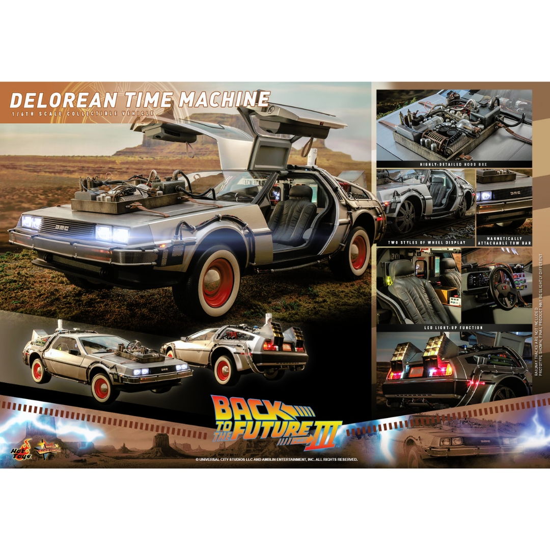 Back To The Future III Sideshow Hot Toys Delorean Time Machine