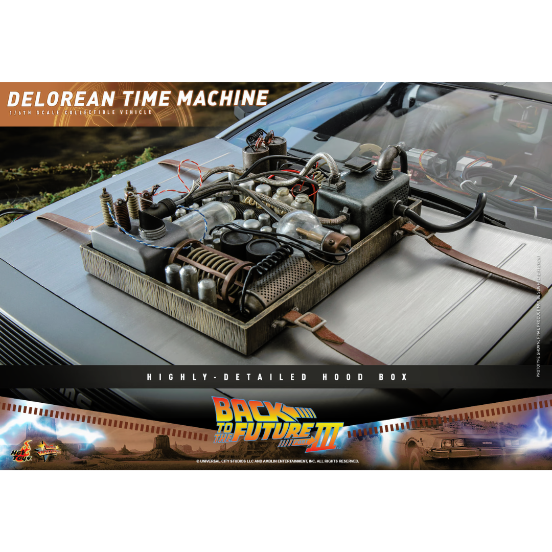Back To The Future III Sideshow Delorean Hot Toys Time Machine