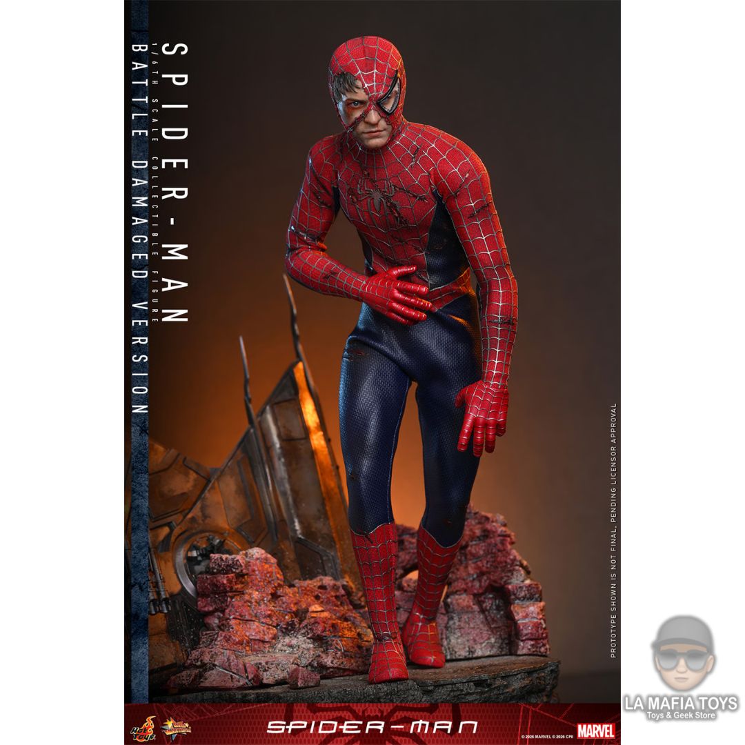 Hot Toys Spider-man (BATTLE DAMAGED VERSION)