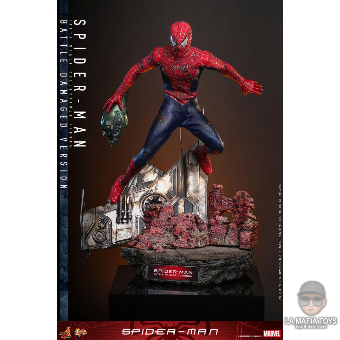 Hot Toys Spider-man (BATTLE DAMAGED VERSION)
