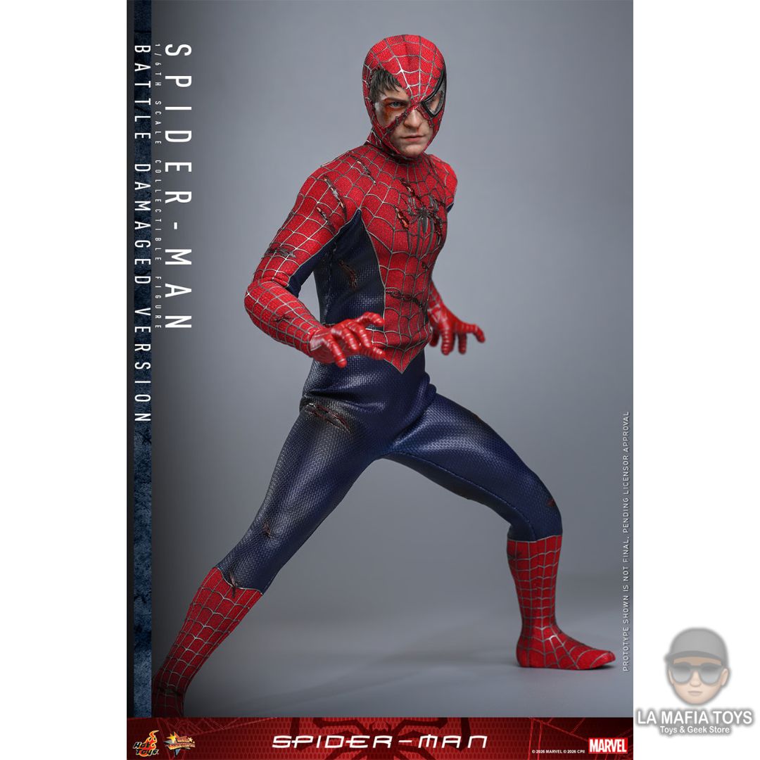 Hot Toys Spider-man (BATTLE DAMAGED VERSION)
