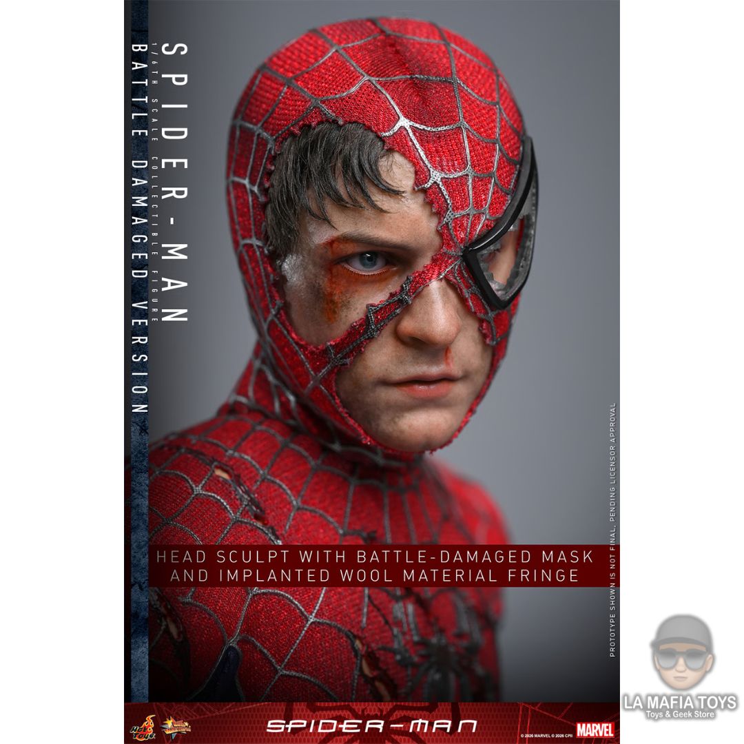 Hot Toys Spider-man (BATTLE DAMAGED VERSION)