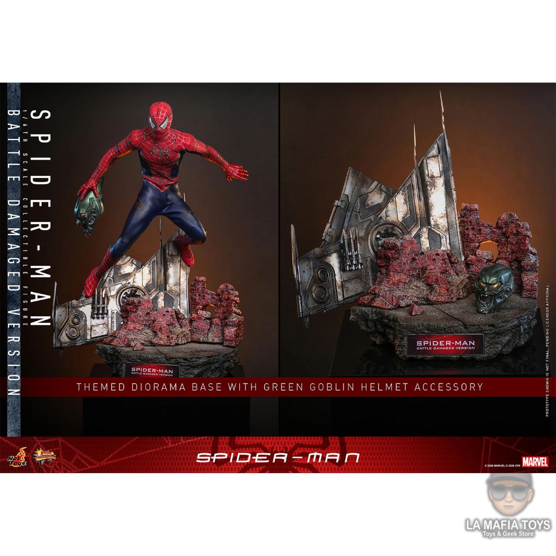 Hot Toys Spider-man (BATTLE DAMAGED VERSION)