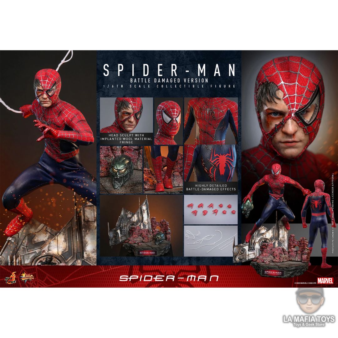 Hot Toys Spider-man (BATTLE DAMAGED VERSION)