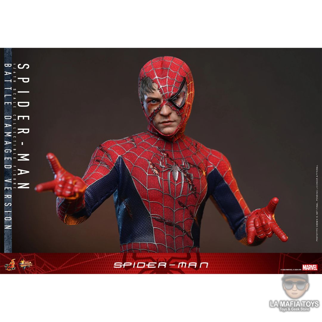 Hot Toys Spider-man (BATTLE DAMAGED VERSION)