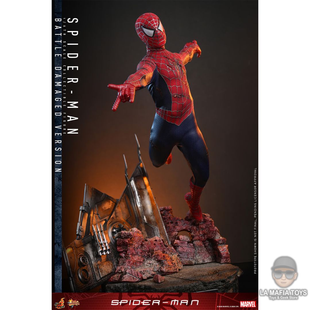 Hot Toys Spider-man (BATTLE DAMAGED VERSION)