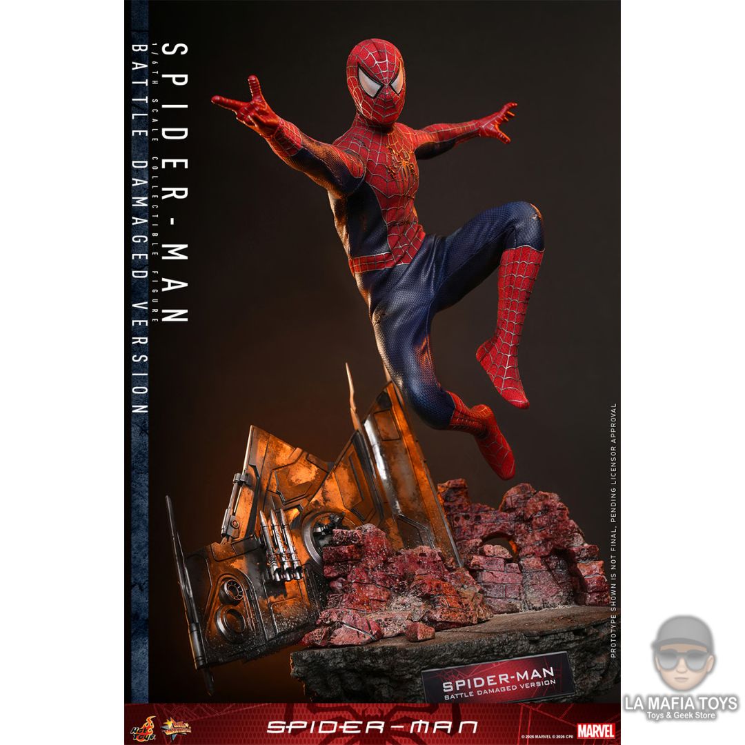 Hot Toys Spider-man (BATTLE DAMAGED VERSION)