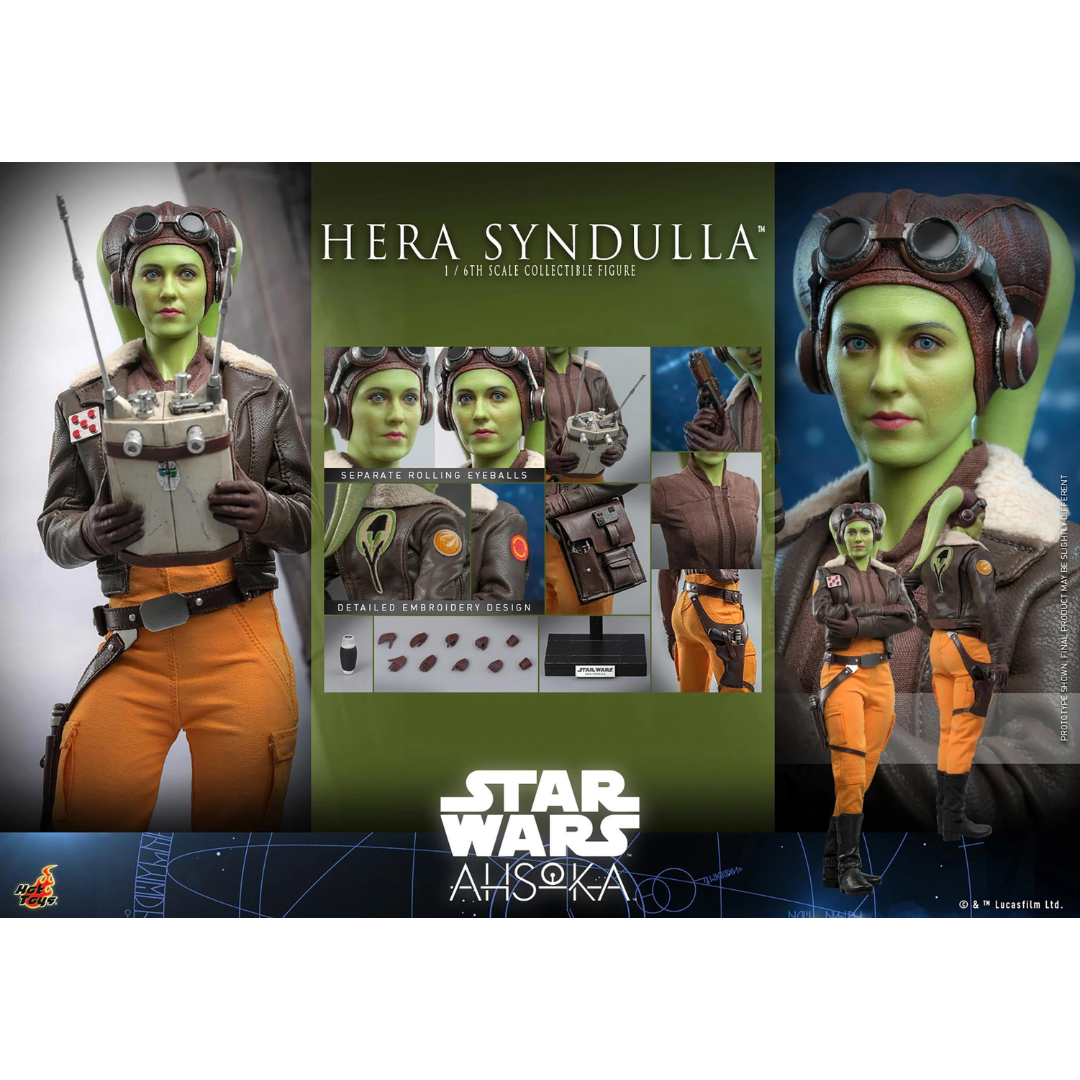 Hera Syndulla Figure Star Wars Ahsoka Hot Toys Sideshow