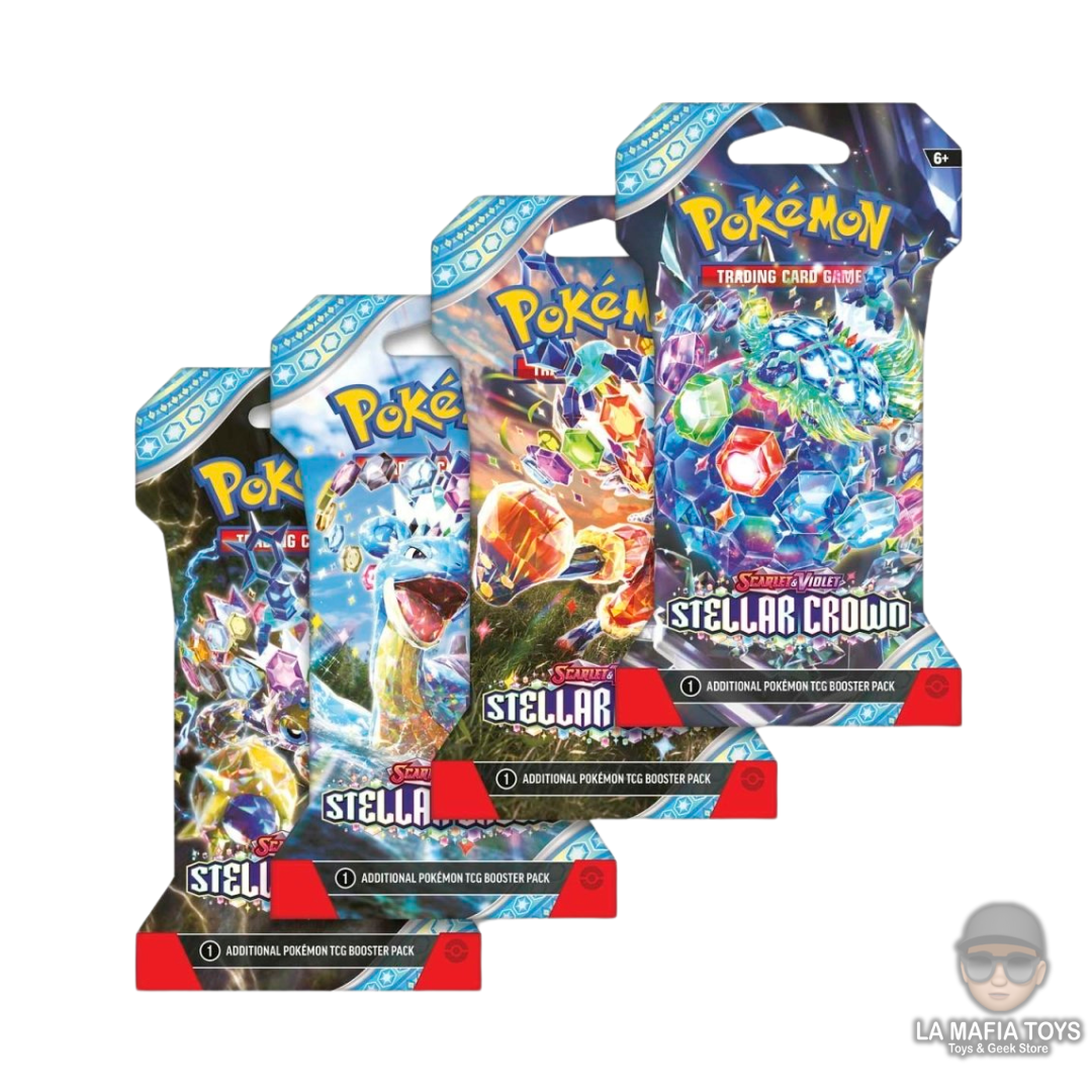 Pokemon Tcg Scarlet & Violet Stellar Crown Sleeved Booster Pack (10 Cartas) Ingles