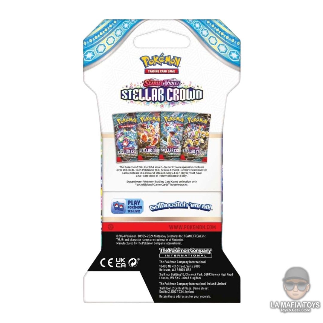 Pokemon Tcg Scarlet & Violet Stellar Crown Sleeved Booster Pack (10 Cartas) Ingles