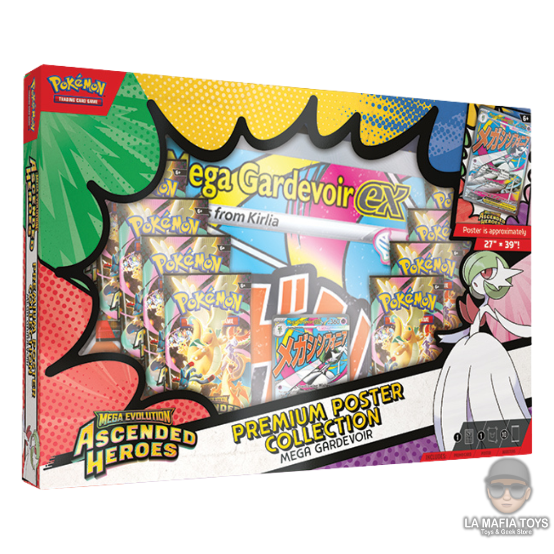 Pokemon Tcg Ascended Heroes Premium Poster Collection Mega Gardevoir/Mega Lucario PAR (ESPAÑOL)