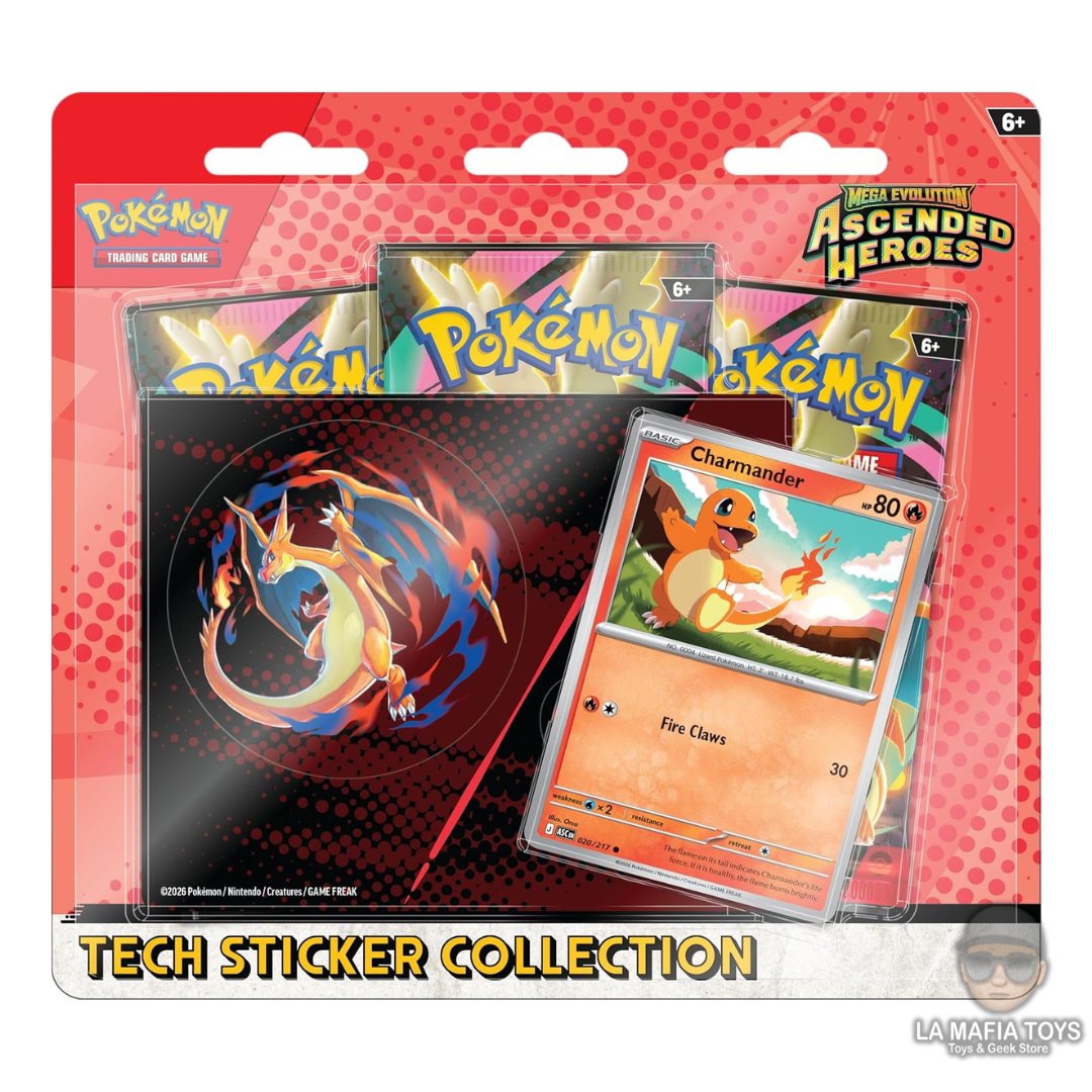 Pokemon Tcg Ascended Heroes Tech Sticker Charmander Ingles