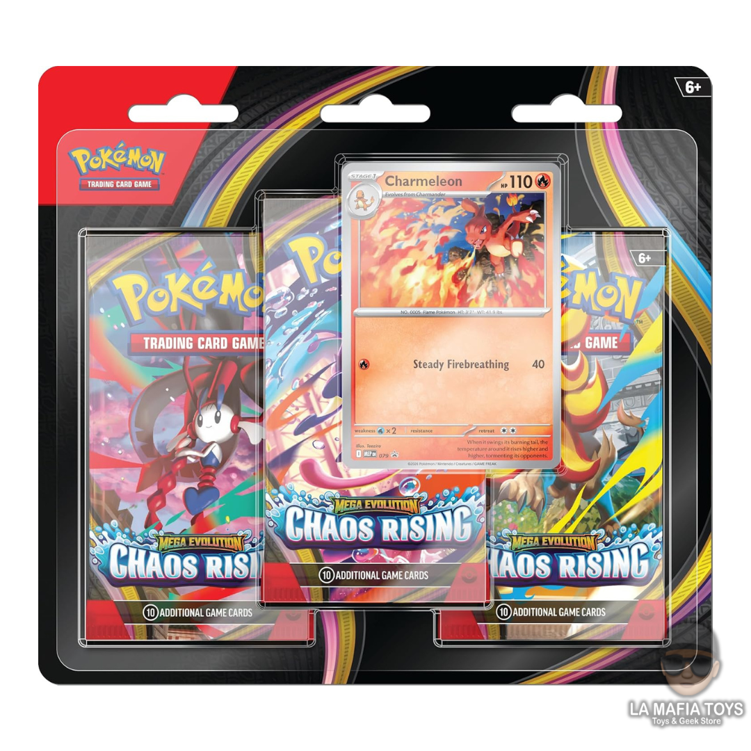 Pokemon Tcg Chaos Rising Three Booster Display Ingles