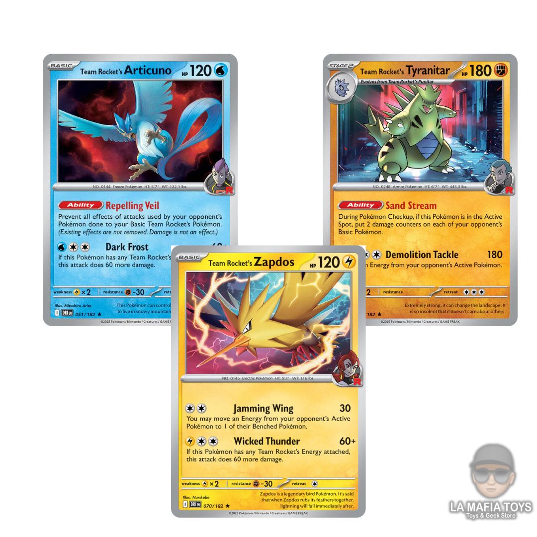 Pokemon Tcg Enhanced Zapdos Articuno Tyranitar Inglés