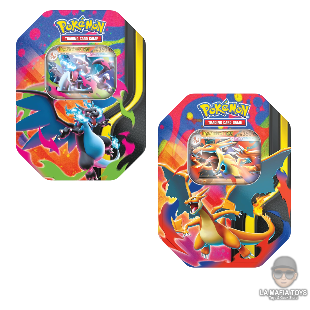 Pokemon Tcg Mega Charizard Ex (Par) Tin Ingles