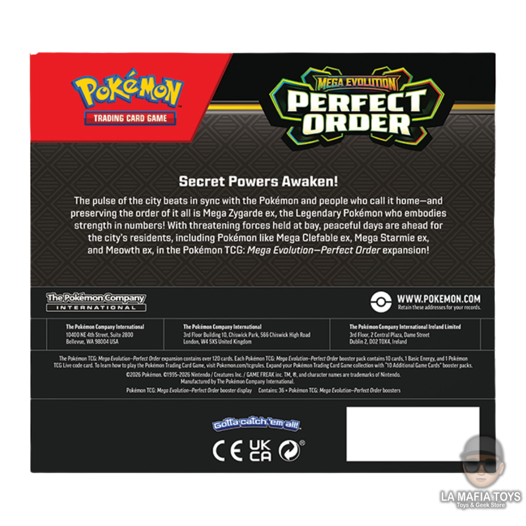 Pokemon Tcg Perfect Order- Booster Display Ingles