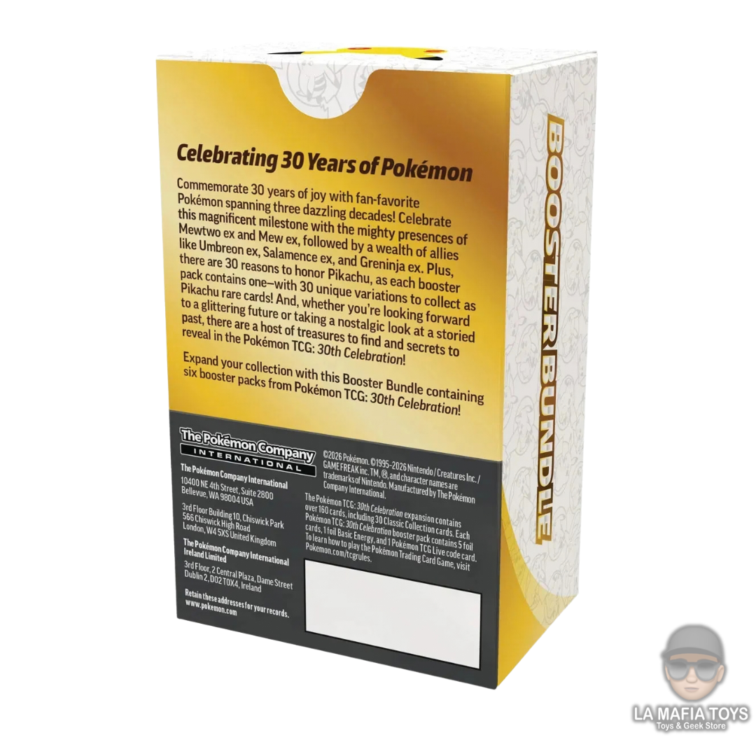Pokemon Tcg 30TH Anniversary Celebration Booster Bundle Ingles