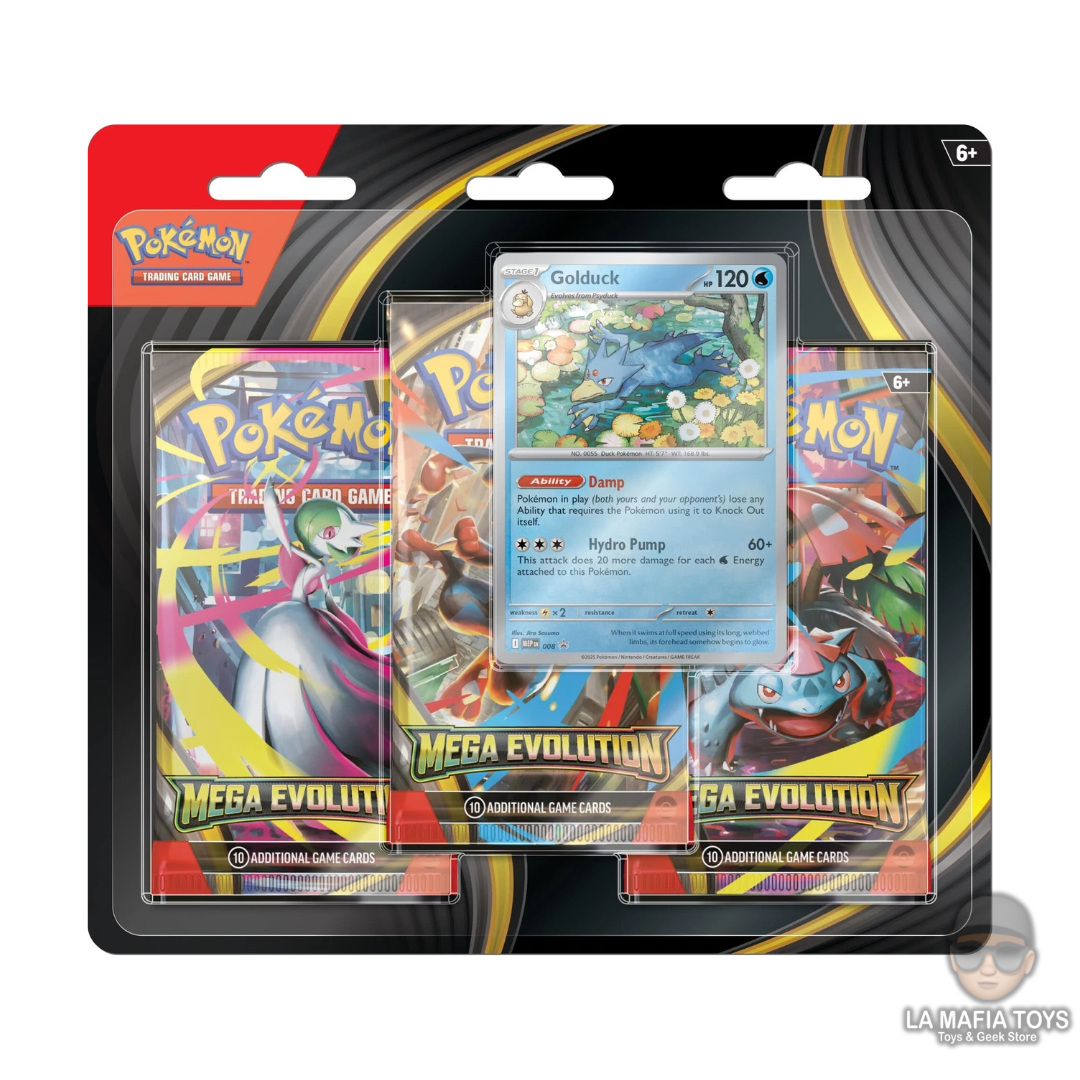 Pokemon Tcg Mega Evolution Three Booster Blister Ingles (ALEATORIO)