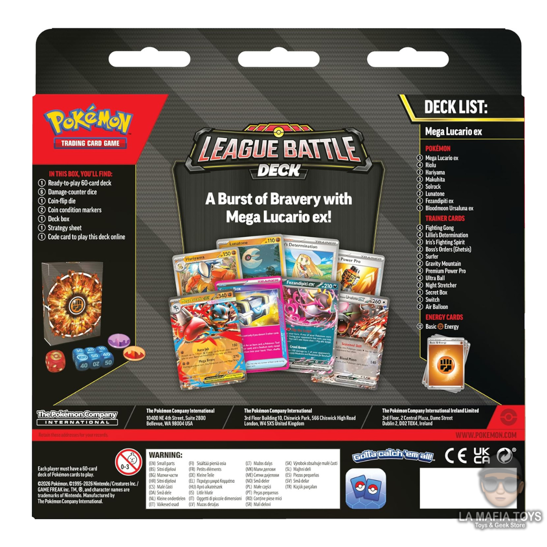 Pokemon Tcg Mega Lucario Ex Battle Deck ESPAÑOL