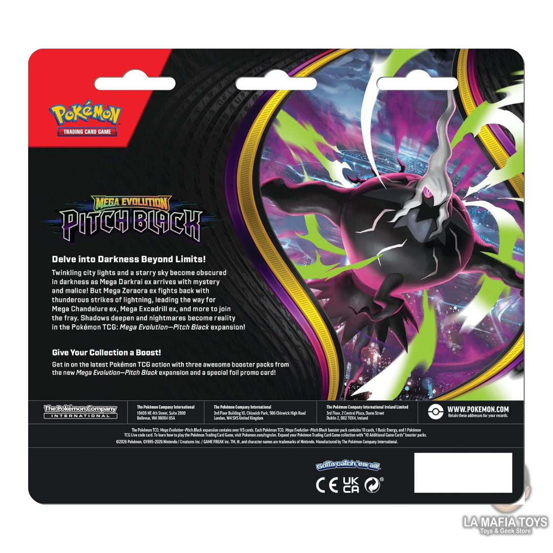 Pokemon Tcg Pitch Black 3 Blister Ingles