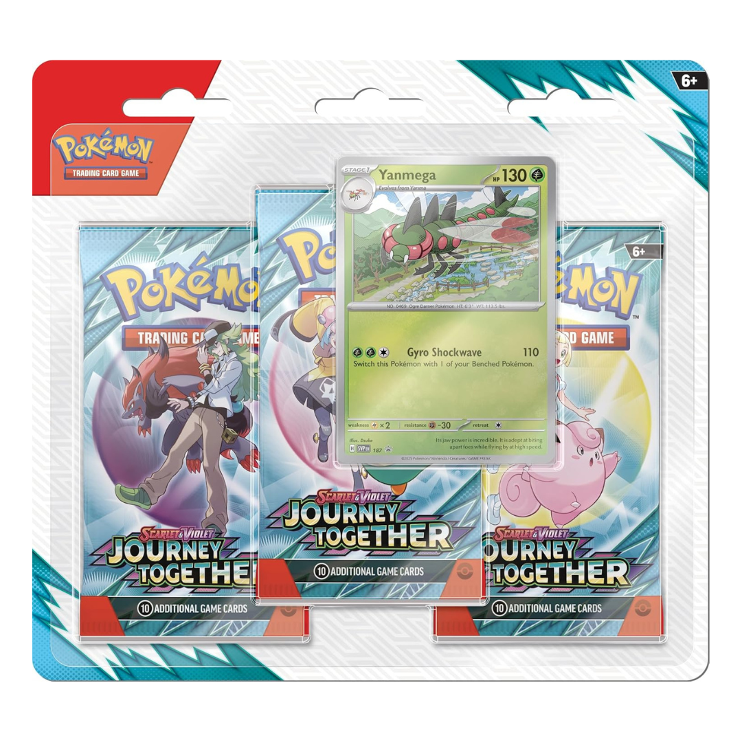 Pokemon Tcg Scarlet & Violet Journey Together 3 Booster Blister Ingles