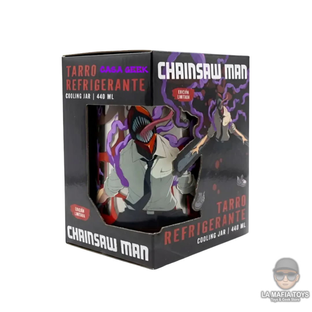 Tarro Chainsaw Man Refrigerante De Gel 440 ml