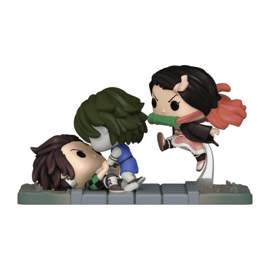 FUNKO POP TANJIRO NEZUKO VS TEMPLE DEMON HOT TOPIC EXCLUSIVO