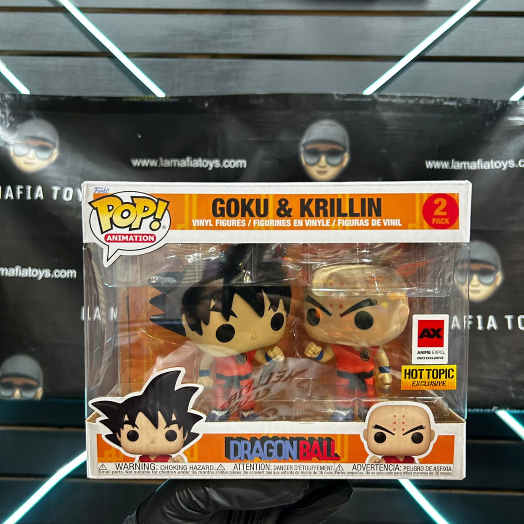 Funko Pop Dragon Ball Goku Krillin 2 Pack Hot Topic Anime Expo 2023 Exclusive