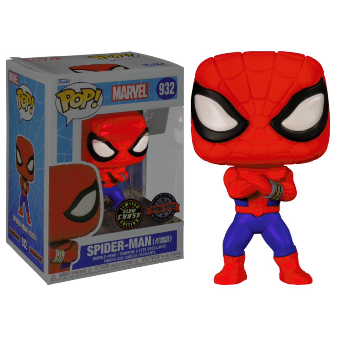 Funko Pop Marvel SpiderMan 932 Exclusivo Glow Chase