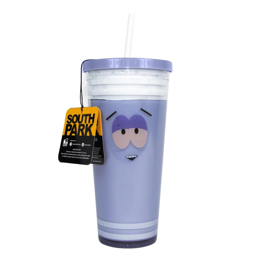 Vaso South Park Toallin Con Tapa Y Popote Limited Edition Geek