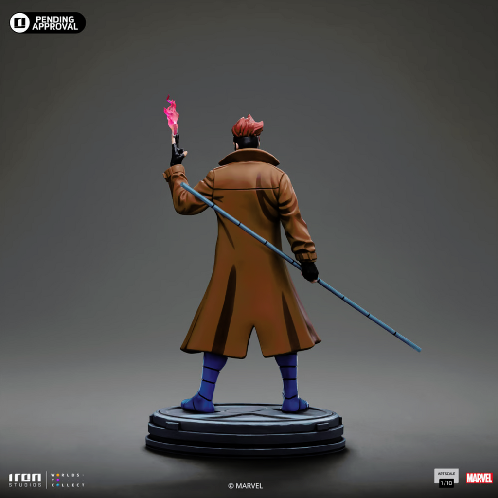 Gambit Back Iron Studios Marvel X Men 97 Gambit