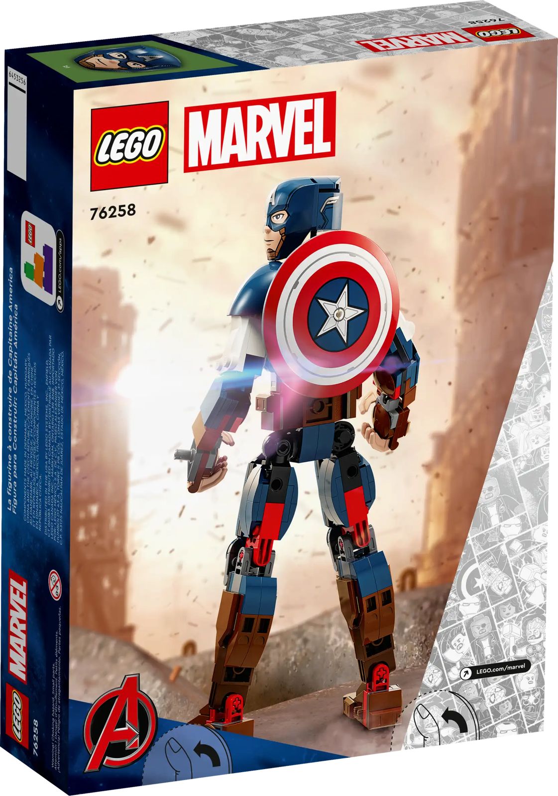 Lego Marvel Figura Para Construir Capitán América 76258
